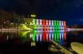 The Deck — NSP river view at night
