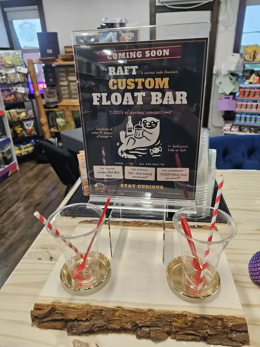 Coming soon — The Raft Custom Float Bar, thousands of curious concoctions